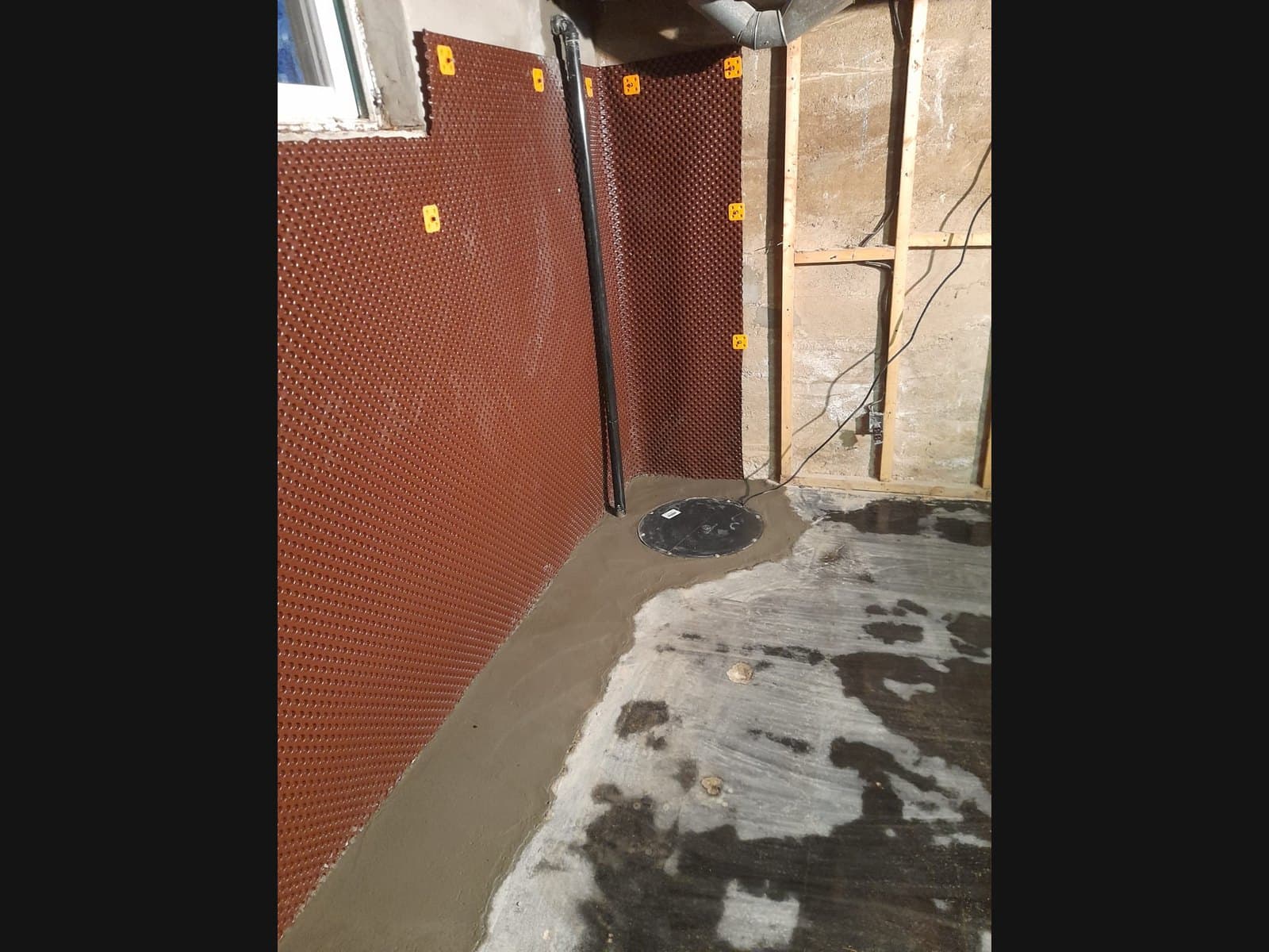Exterior foundation waterproofing excavation in Wasaga Beach